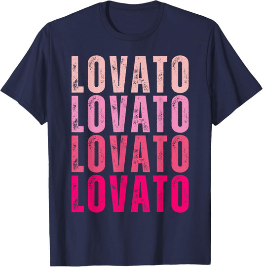Vintage Lovato Personalized Name I Love Lovato T-Shirt - T-Shirt | Navy