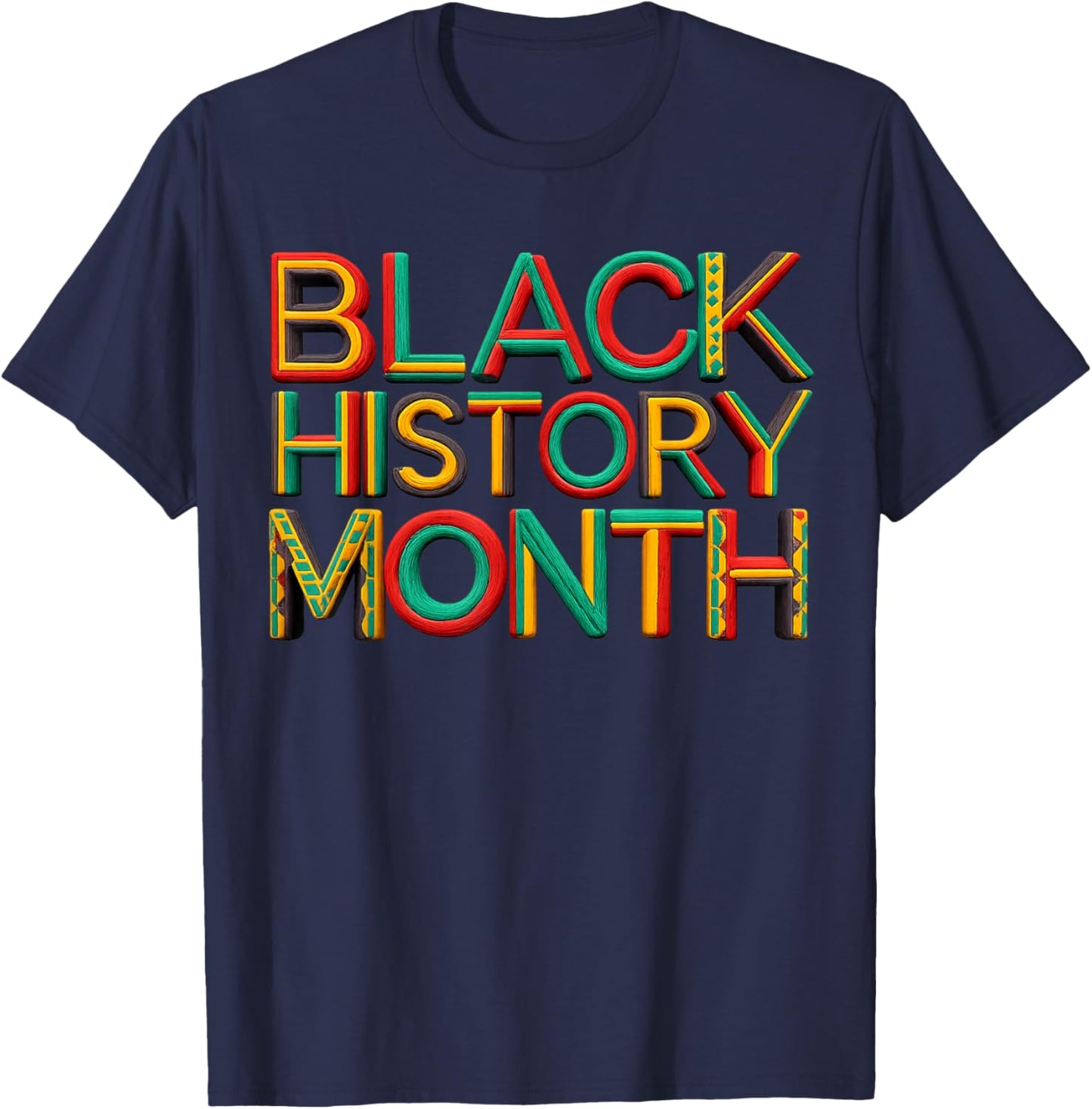 Black History is American History Patriotic African American T-Shirt - T-Shirt | Navy