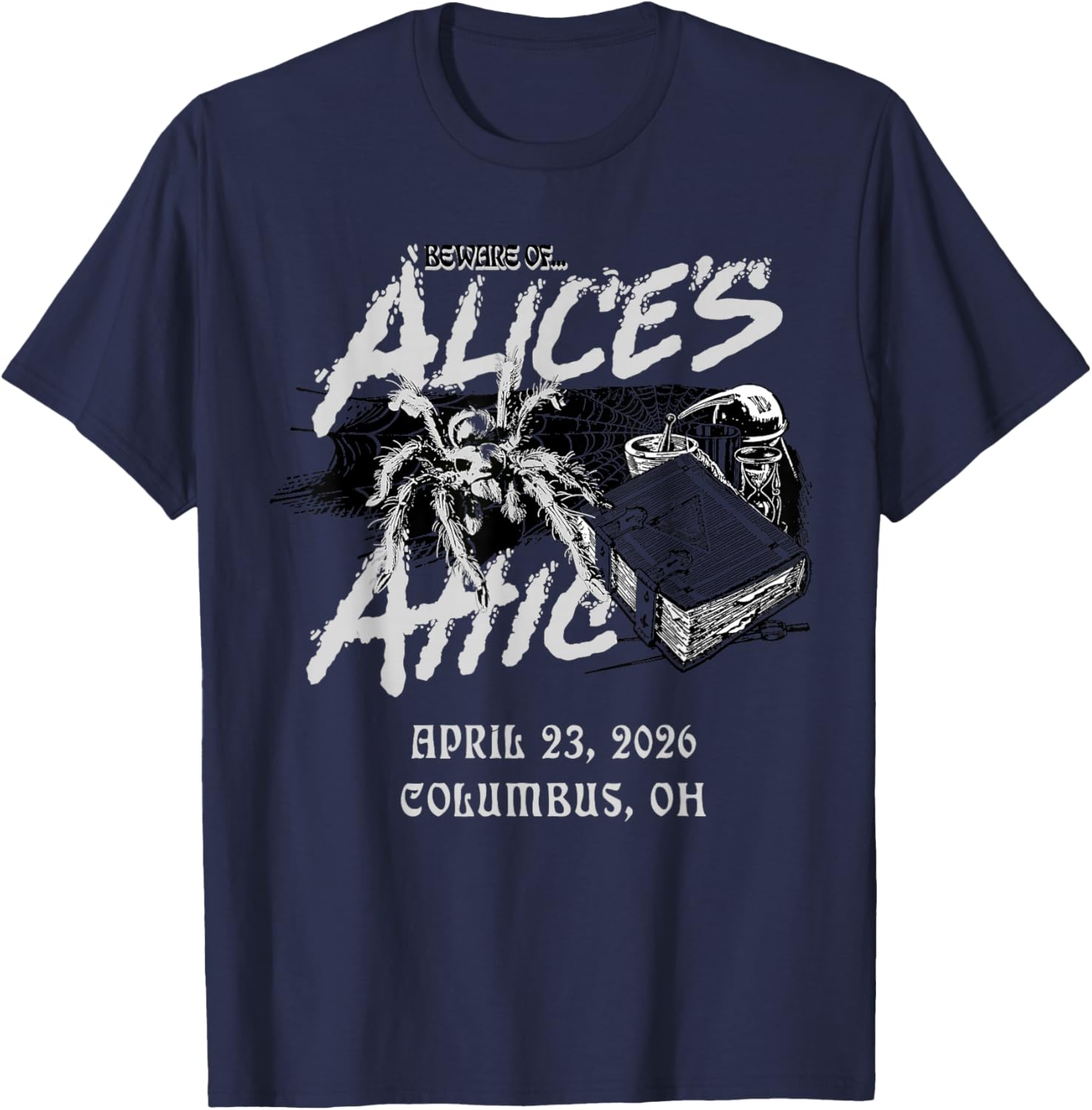 Alice Cooper 2026 Tour Columbus T-Shirt - T-Shirt | Navy