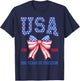 USA 250 Years of Freedom 1776 2026 Happy 4th of July T-Shirt - T-Shirt | Navy