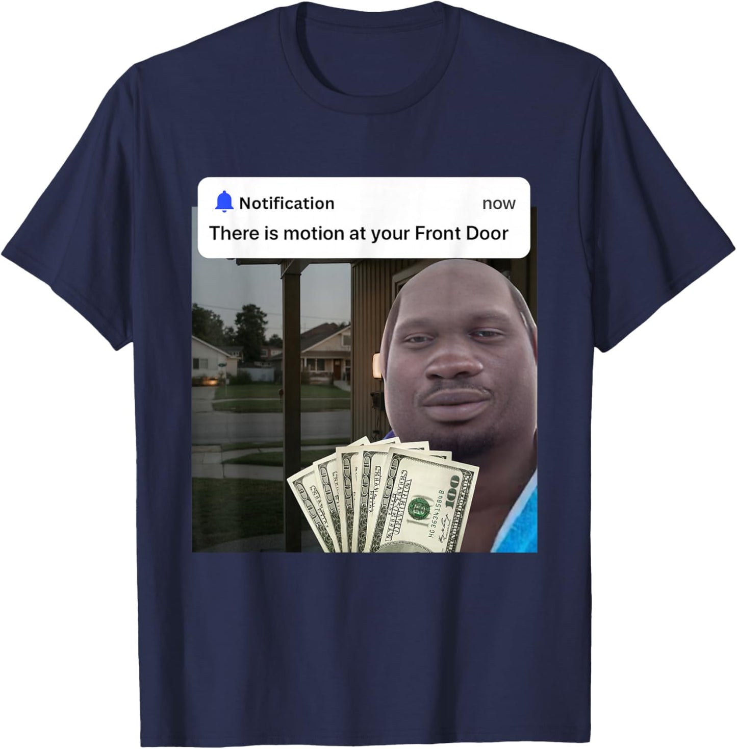 Dequavious Pork Funny Memes Internet Memes Brainrot Memes T-Shirt - T-Shirt | Navy