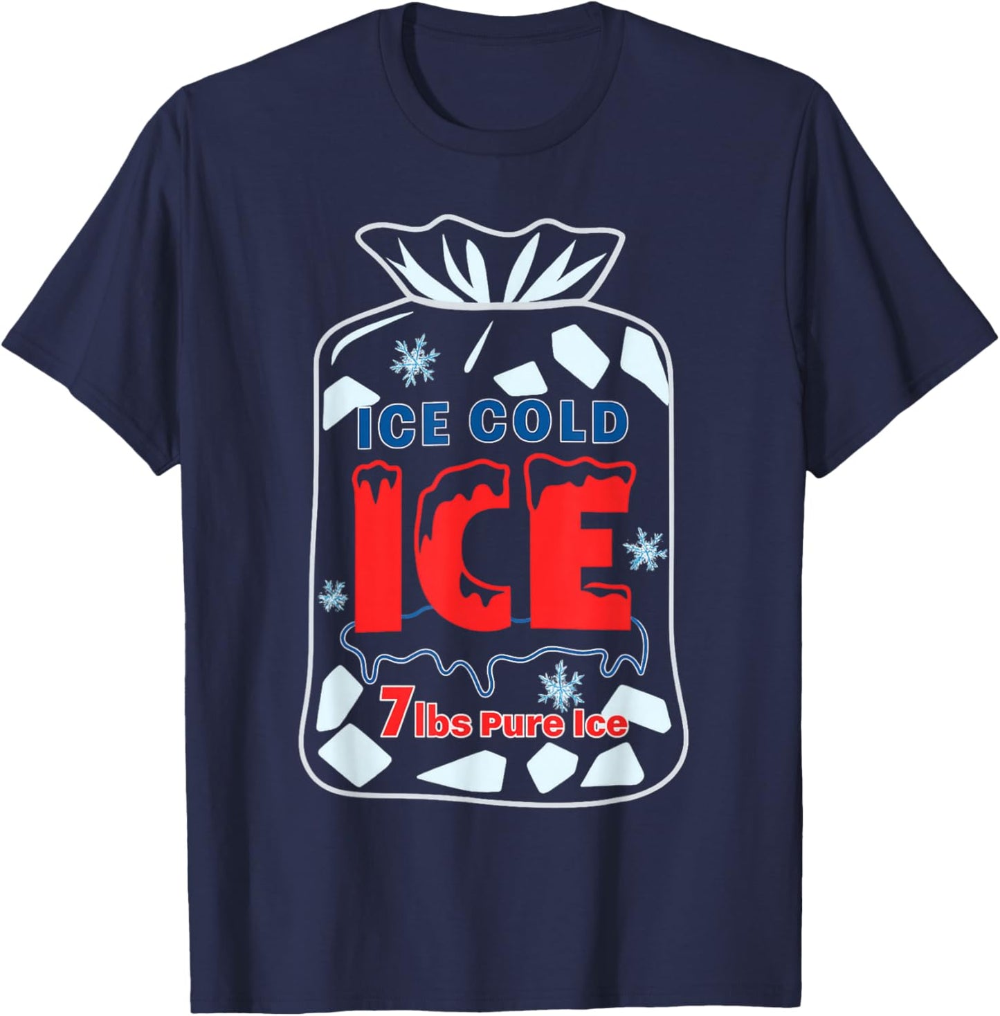 Bag of Ice Halloween Costume T-Shirt - T-Shirt | Navy