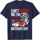 Race Car Racing 2nd Birthday, Can’t Catch Me I'm 2 Bday T-Shirt - T-Shirt | Navy