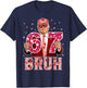 Bruh 67 Funny 67 Six Seven Trump 67 Meme Valentines Day T-Shirt - T-Shirt | Navy
