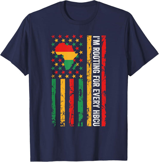 HBCU Black History Pride Historical Black Melanin Graduate T-Shirt - T-Shirt | Navy