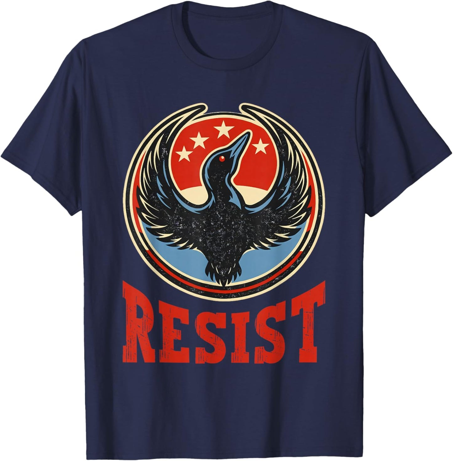 Resist Minnesota Rebel New State Flag Men Women T-Shirt - T-Shirt | Navy