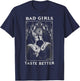 Bad Girls Taste Better Unholy Nun Dark Gothic Nuns T-Shirt - T-Shirt | Navy