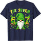 Gnomes 67 Six Seven 6 7 Shamrock Shenanigans St.Patricks Day T-Shirt - T-Shirt | Navy