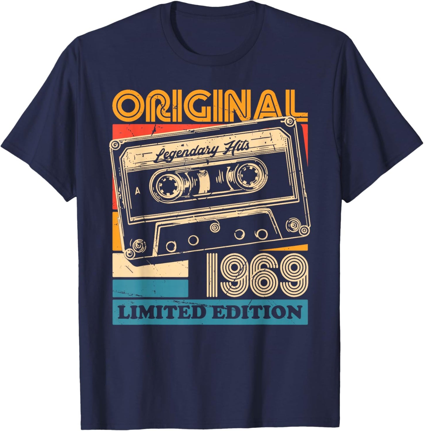 56th Birthday Retro Vintage 1969 Men Women T-Shirt - T-Shirt | Navy