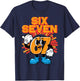 6 7 Meme Numbers Funny 67 Gen Alpha Slang Kids Boys Youth T-Shirt - T-Shirt | Navy
