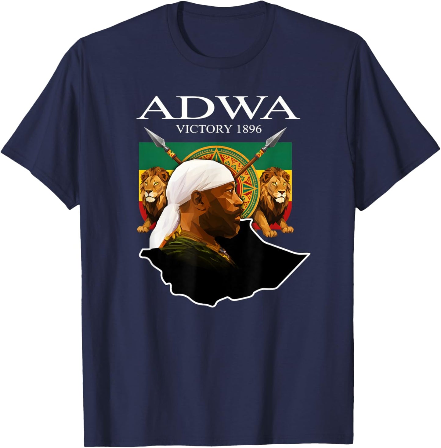Adwa Victory Day 1896 T-Shirt - T-Shirt | Navy