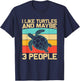 Funny Sea Turtle Shirt Men Women Tortoise Turtle Lover T-Shirt - T-Shirt | Navy
