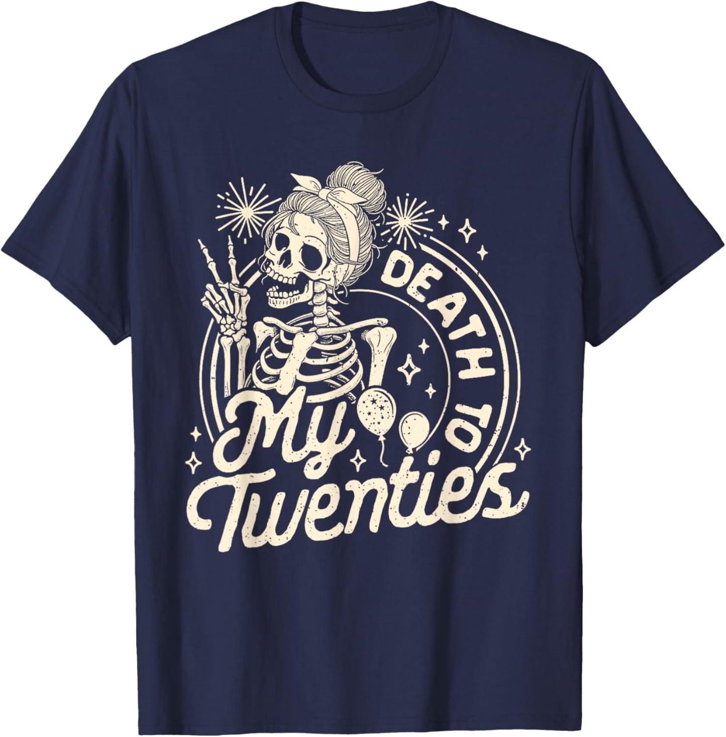 30 Years Old Skeleton T-Shirt - T-Shirt | Navy
