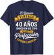 Vintage 40th Birthday Men Funny 40 Birthday Spanish T-Shirt - T-Shirt | Navy