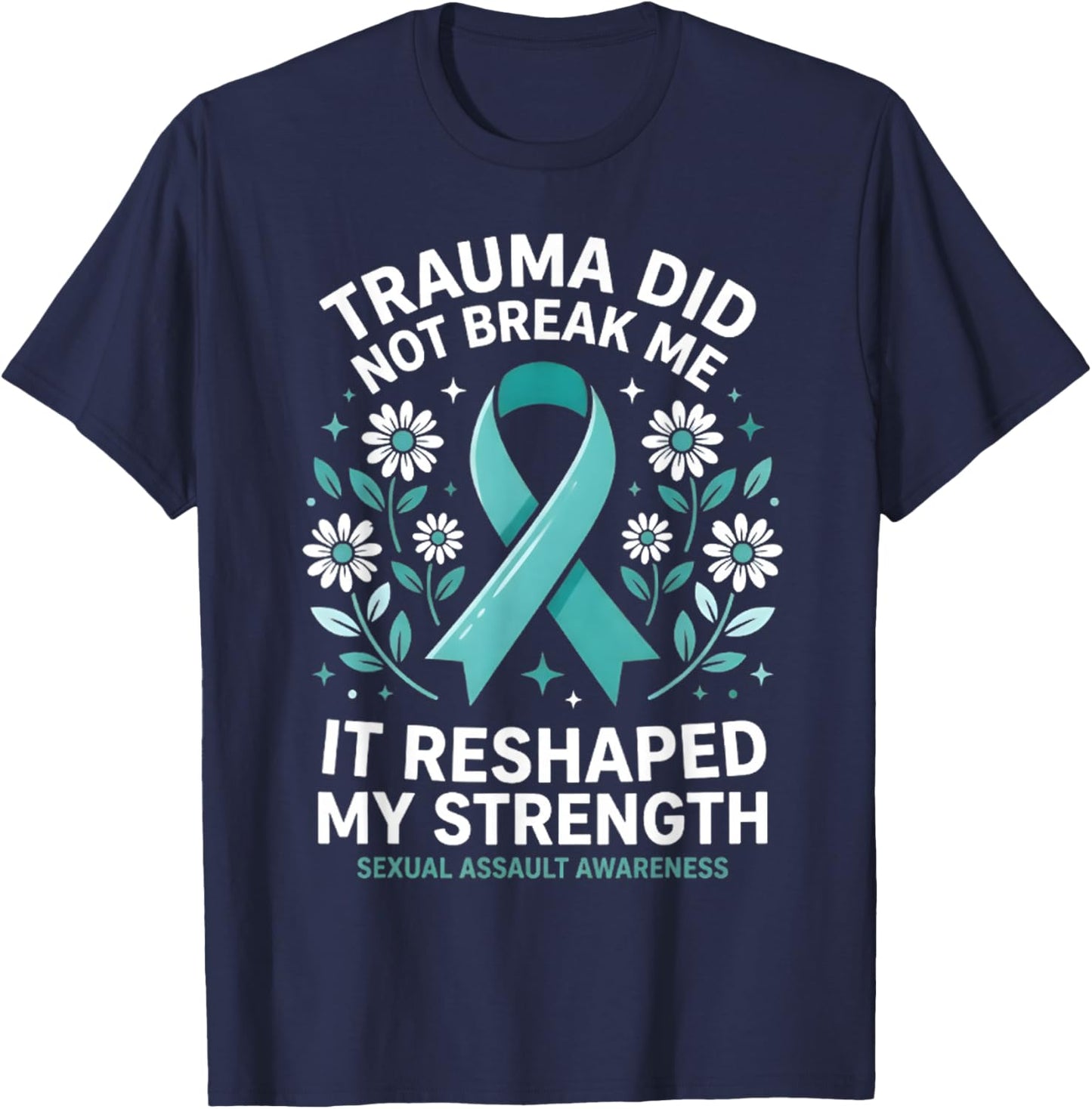 Teal Ribbon T-Shirt - T-Shirt | Navy