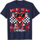 Funny Heart Peace Sign Outfit Toddler Boy Valentine T-Shirt - T-Shirt | Navy