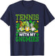 Tennis with My Gnomies St. Patrick's Day Player Fan Team T-Shirt - T-Shirt | Navy