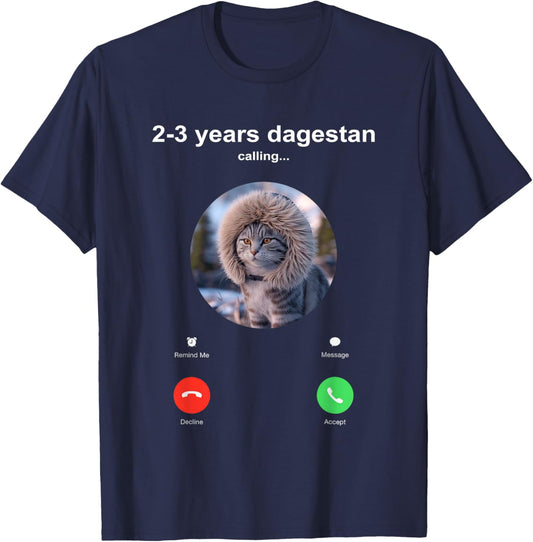 Send Him 2-3 Years Dagestan Funny MMA Wrestling Cat T-Shirt - T-Shirt | Navy