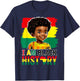 I Am Black History Boys Men Patriotic African American T-Shirt - T-Shirt | Navy