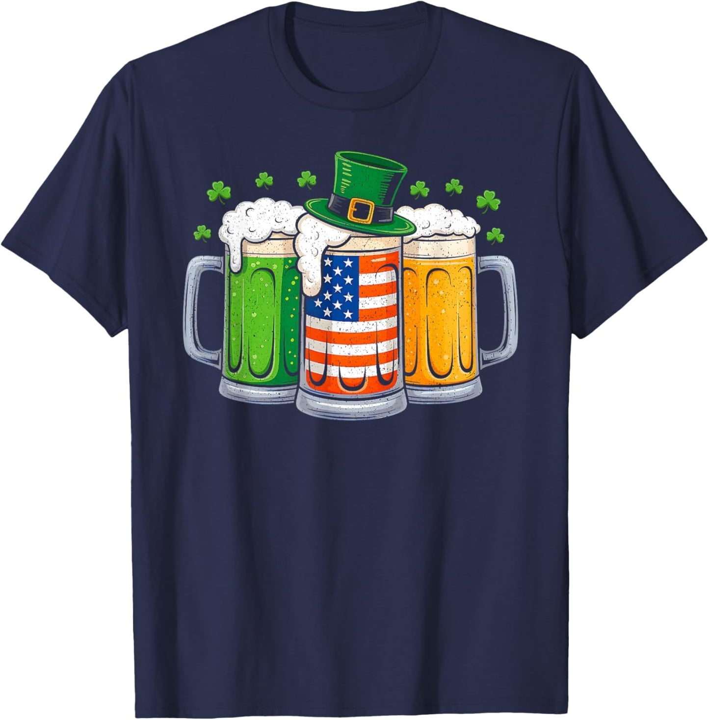 St Patricks Day Irish Beer Drinking Saint Paddys Men Women T-Shirt - T-Shirt | Navy