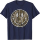 Vintage Hunting Camo Smile Face Camouflage Happy Smiling T-Shirt - T-Shirt | Navy