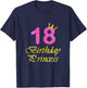 18th Birthday Gift Girl Princess for 18 Years Old T-Shirt - T-Shirt | Navy