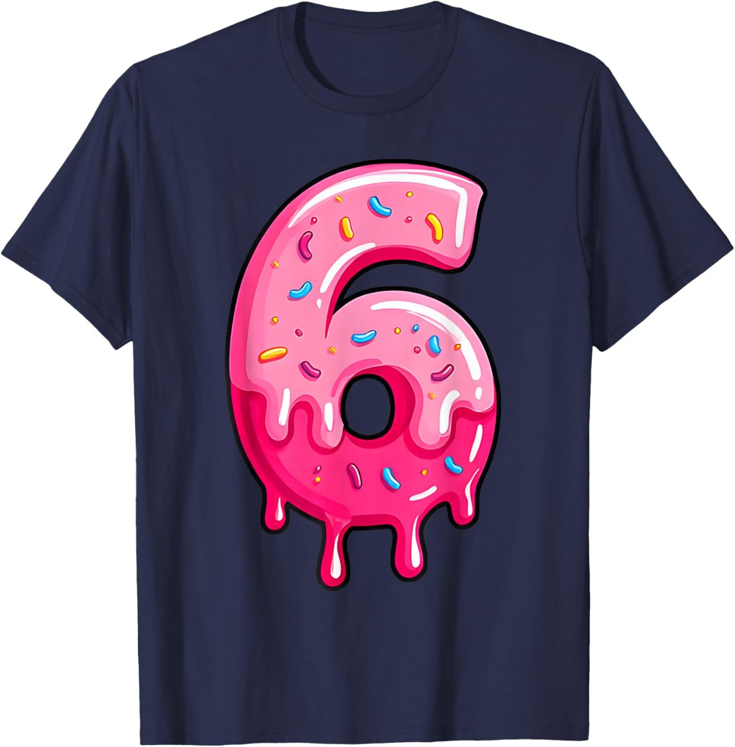 6 7 Couple Halloween Costume Ice Cream Drip Gen Alpha Slang T-Shirt - T-Shirt | Navy