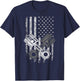 Mechanic Garage American Flag Auto Car Mechanic T-Shirt - T-Shirt | Navy