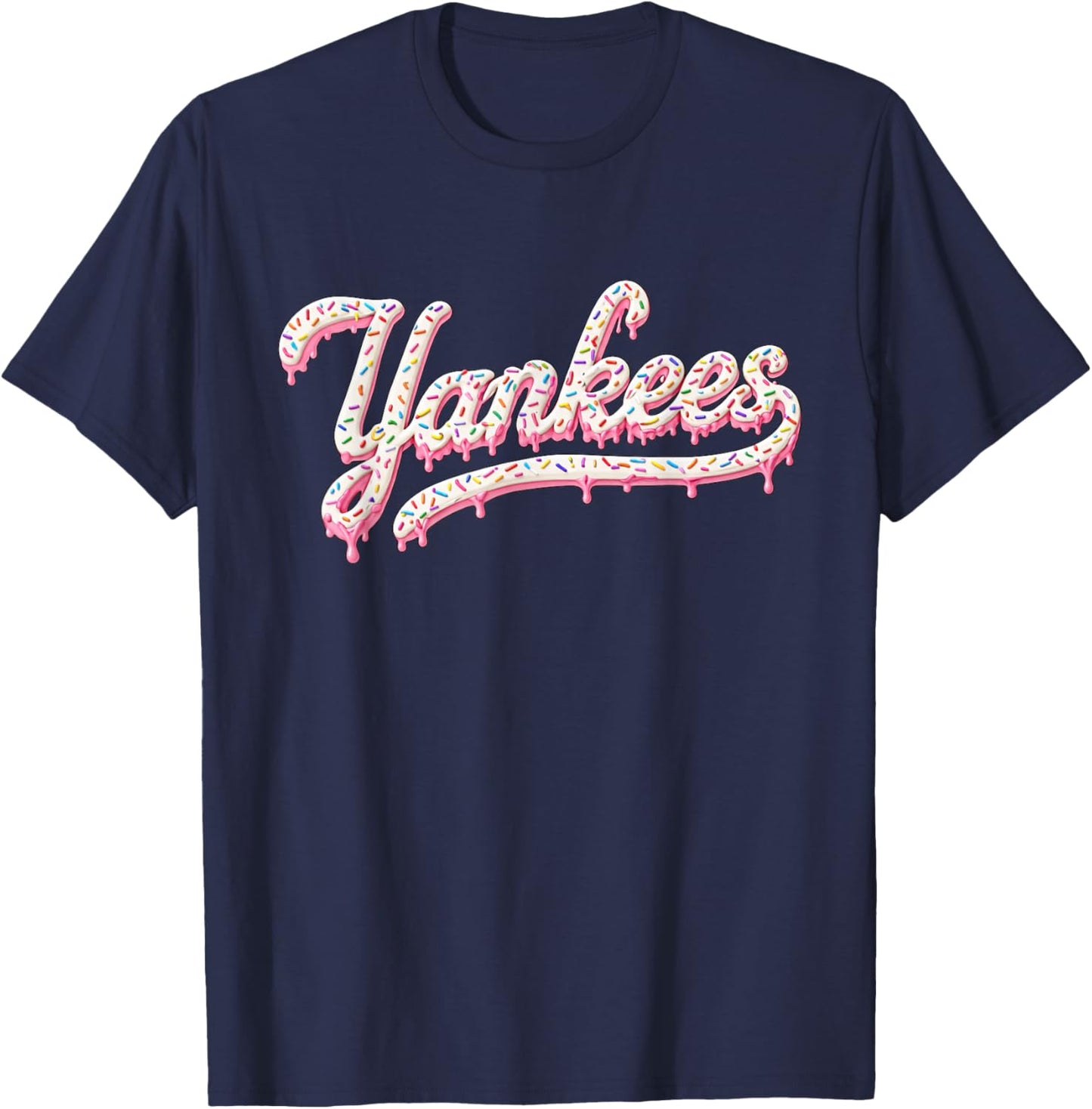 Yankees Ice Cream Drip Sport Lover Boys Kids T-Shirt - T-Shirt | Navy