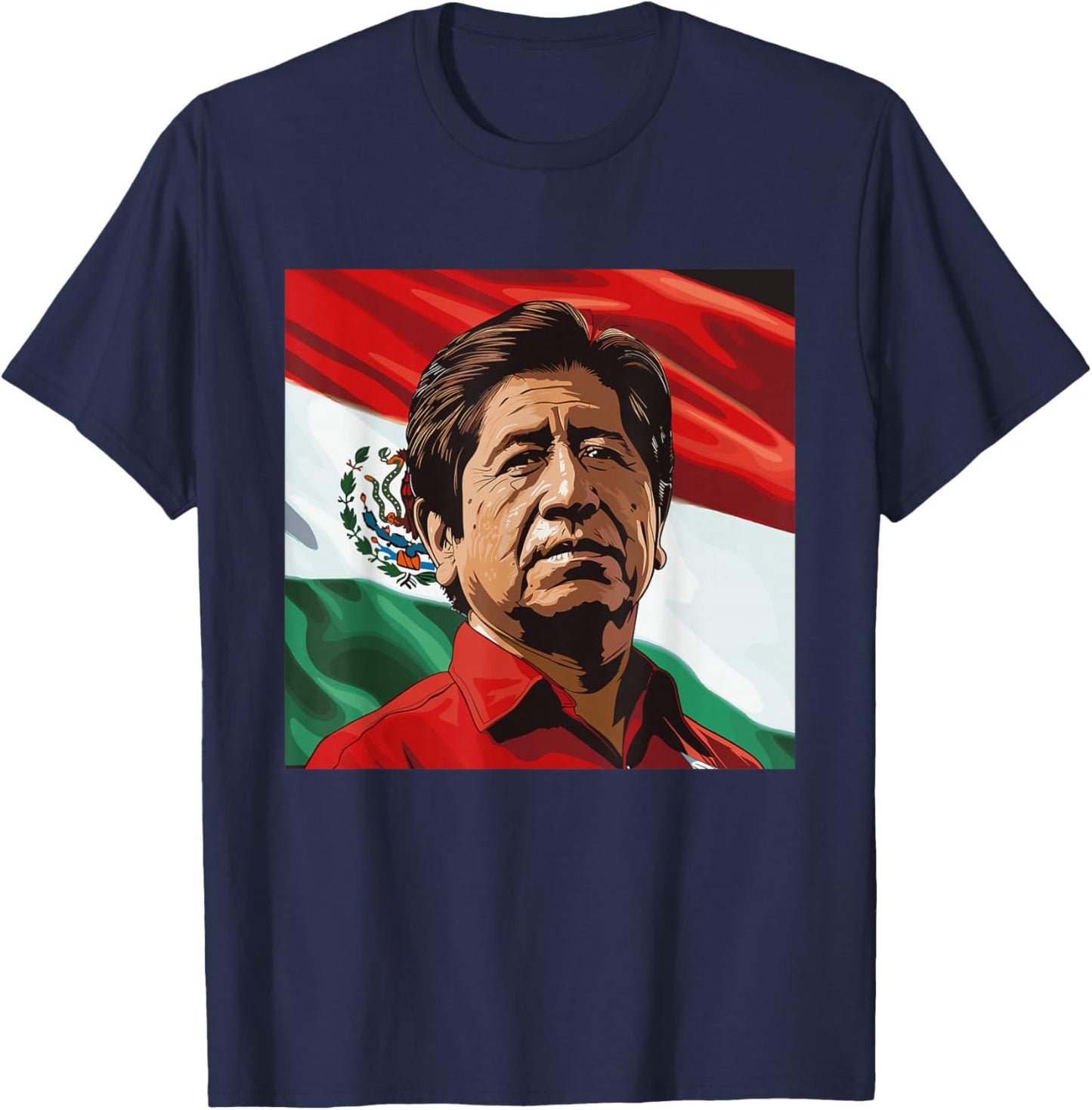 Cesar Chavez Hispanic Heritage Month Mexican Pride Latino T-Shirt - T-Shirt | Navy