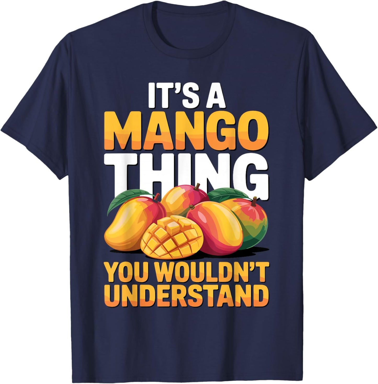 Best Mango Costume Women Kids Fruit Mango Lover T-Shirt - T-Shirt | Navy