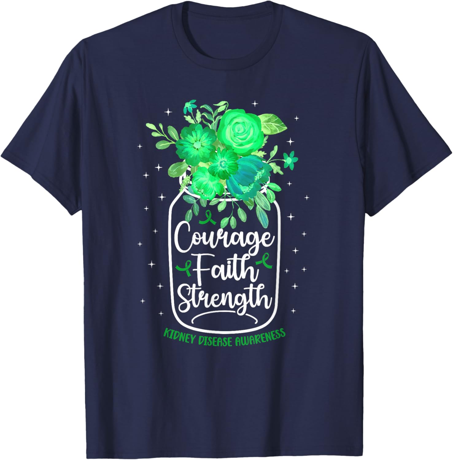 Kidney Disease Awareness Kidney Disease Survivor T-Shirt - T-Shirt | Navy