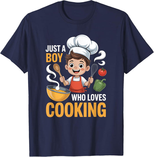 Boys Cooking T-Shirt - T-Shirt | Navy