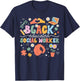 Black Educated Social Worker African American Social Workers T-Shirt - T-Shirt | Navy