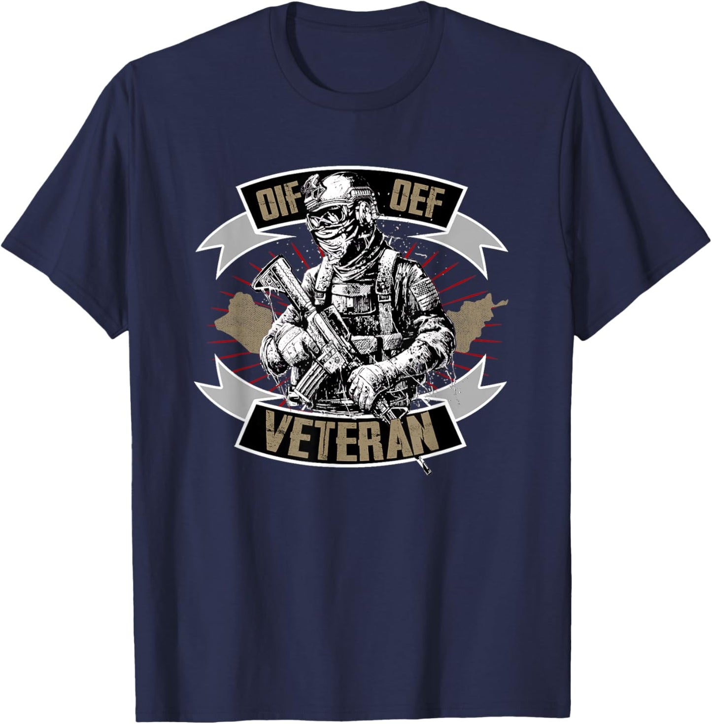 Veteran OIF OEF Proud Military Service Quote T-Shirt - T-Shirt | Navy