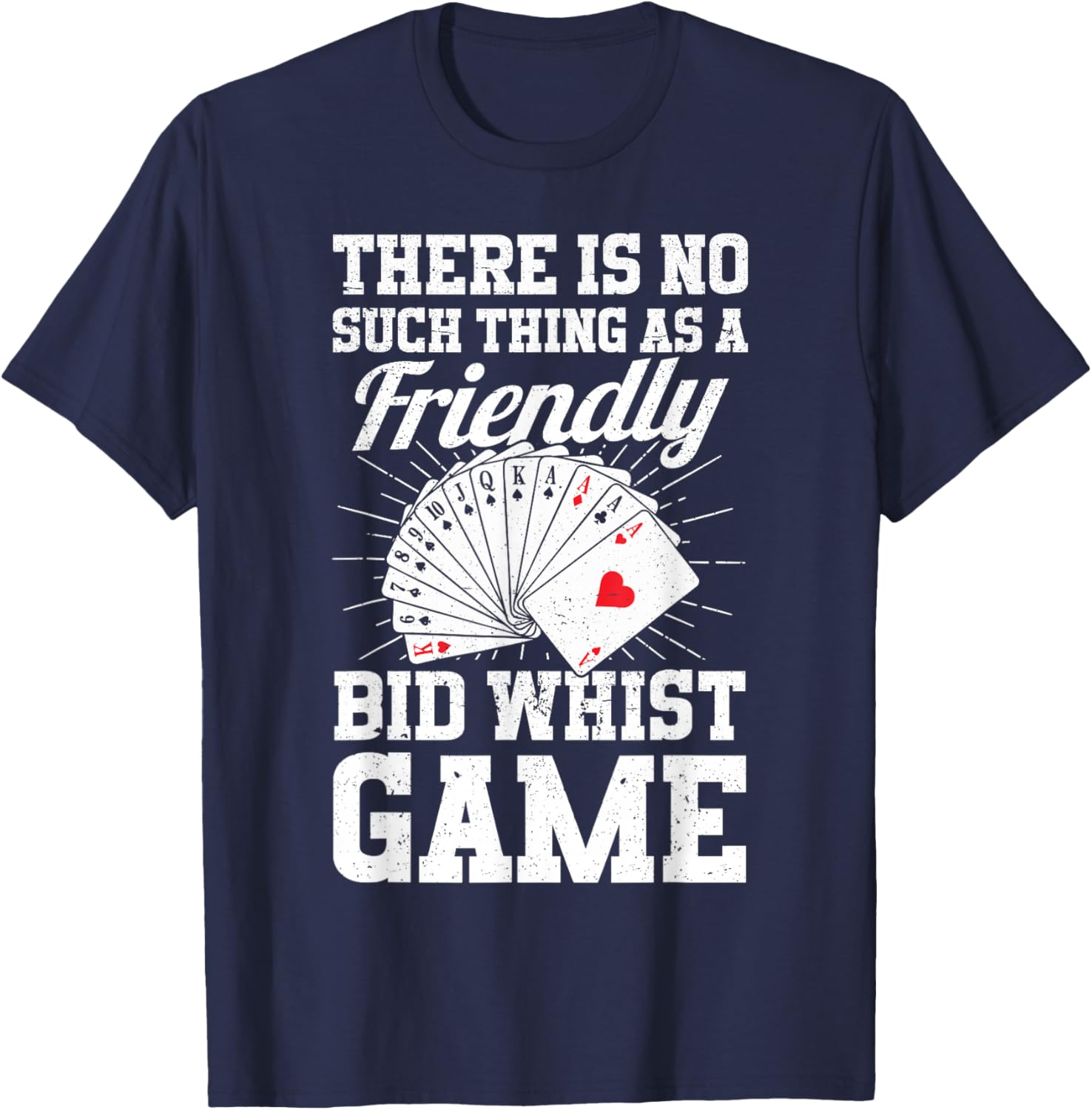 Bid Whist T-Shirt - T-Shirt | Navy