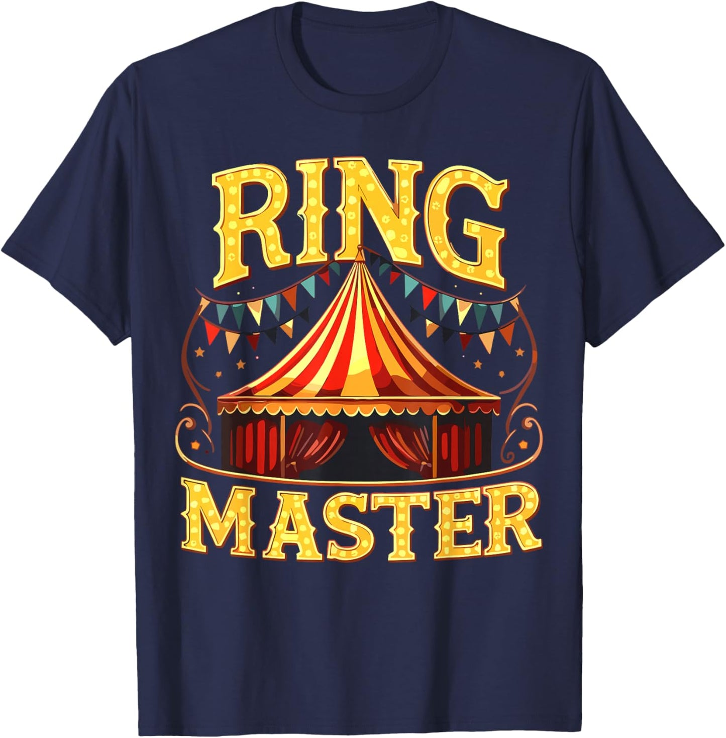 Ring Master Circus Staff Carnival Party T-Shirt - T-Shirt | Navy