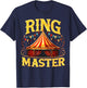 Ring Master Circus Staff Carnival Party T-Shirt - T-Shirt | Navy