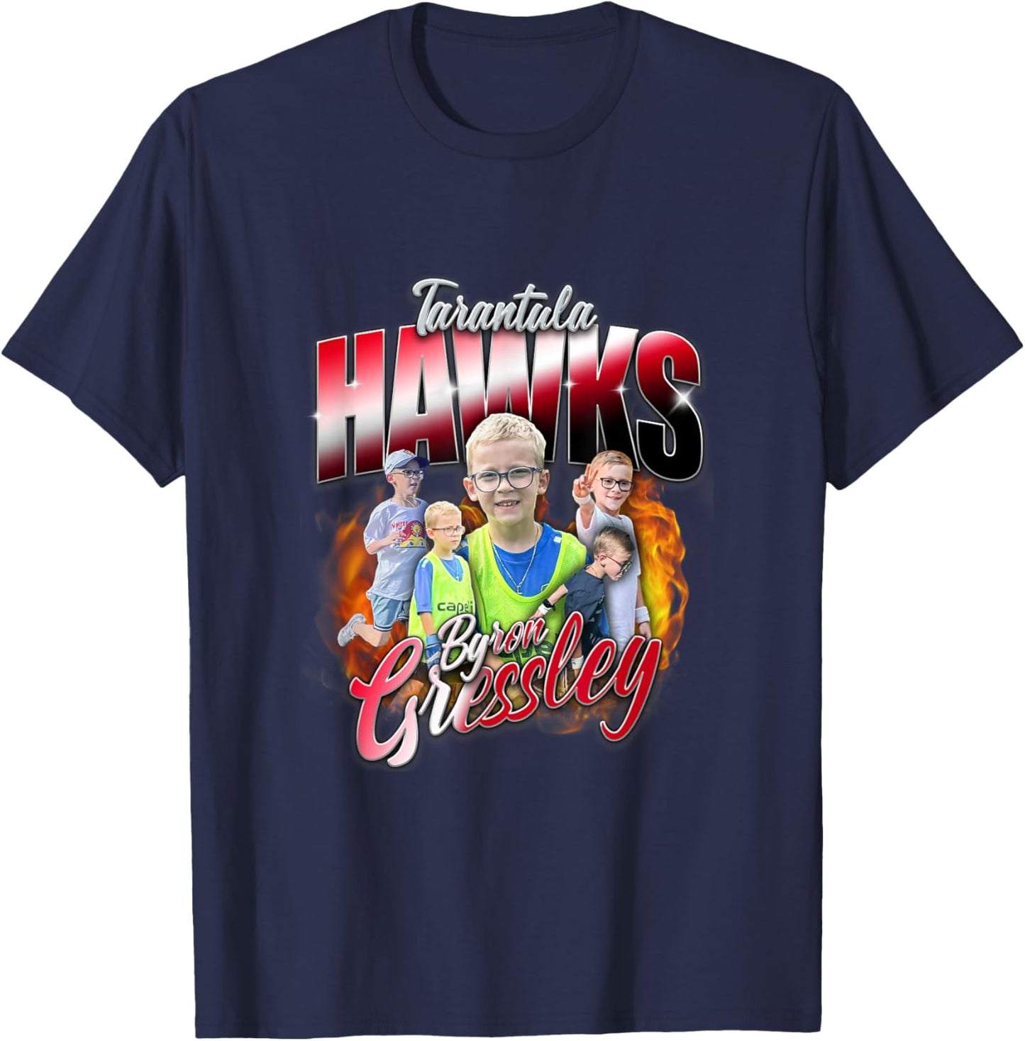 Byron Gressley x Tarantula Hawks | Official Player Collab T-Shirt - T-Shirt | Navy