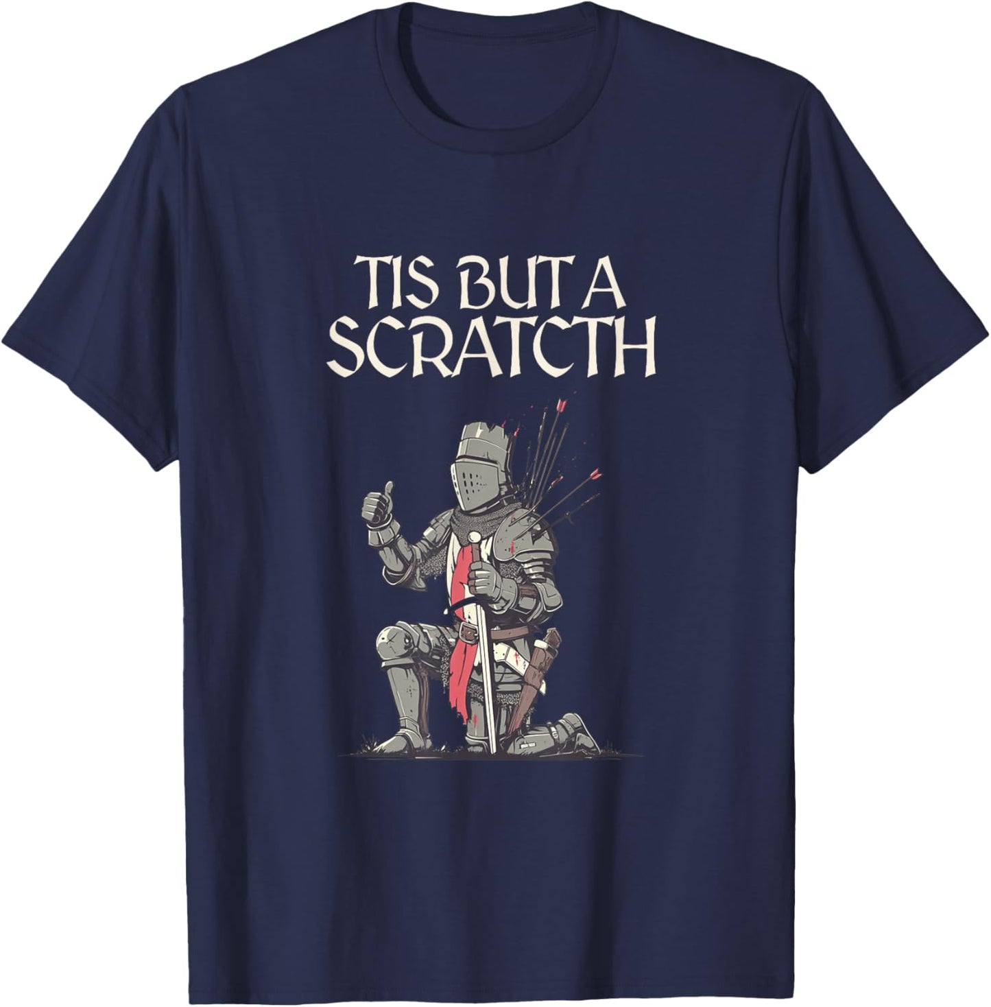 Tis But A Scratch T-Shirt - T-Shirt | Navy
