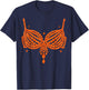 Halloween Funny Showgirl Orange Crystal Bra Lazy Costume T-Shirt - T-Shirt | Navy