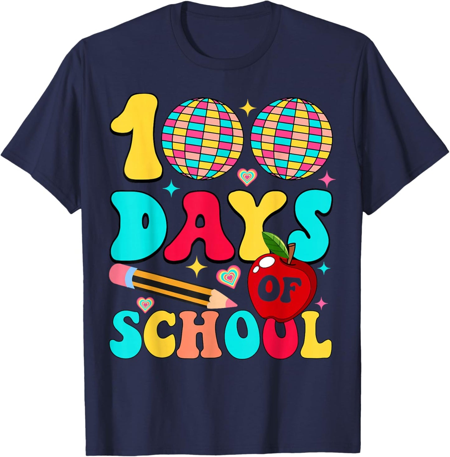 100th Day of Smarter Kids 100 Days Happy 100th Day of School T-Shirt - T-Shirt | Navy