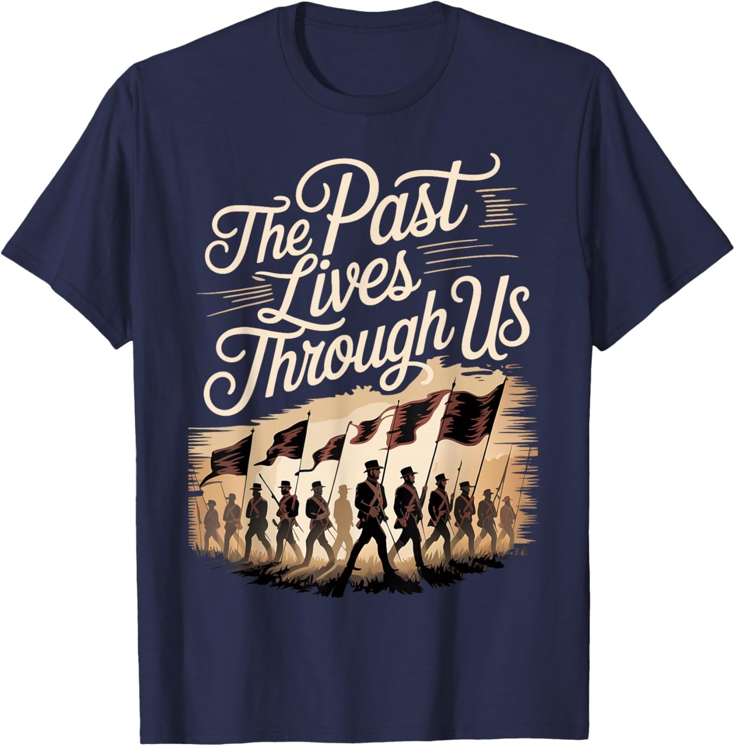Civil War Reenactor American History Lives T-Shirt - T-Shirt | Navy