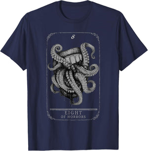 Hunt: Showdown 1896 8th Anniversary Eight of Horrors T-Shirt - T-Shirt | Navy