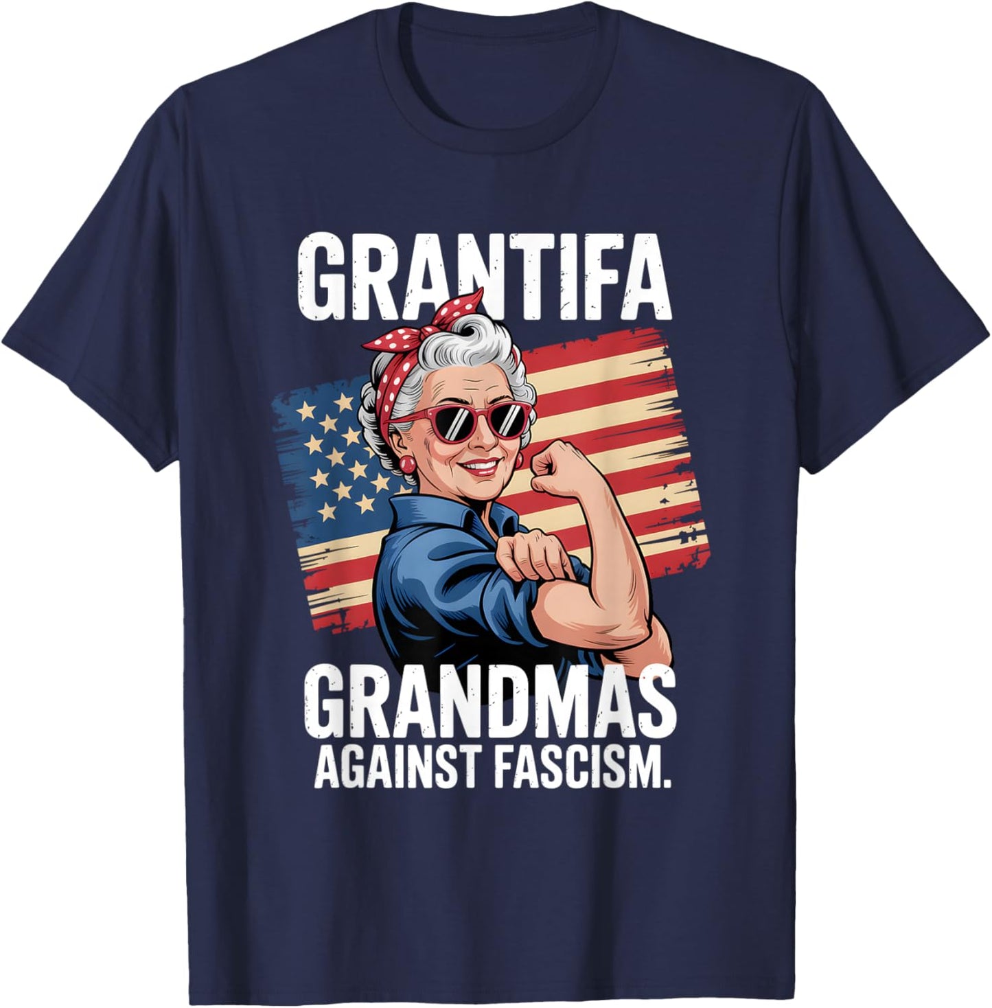 Flag Resist No Kings T-Shirt - T-Shirt | Navy