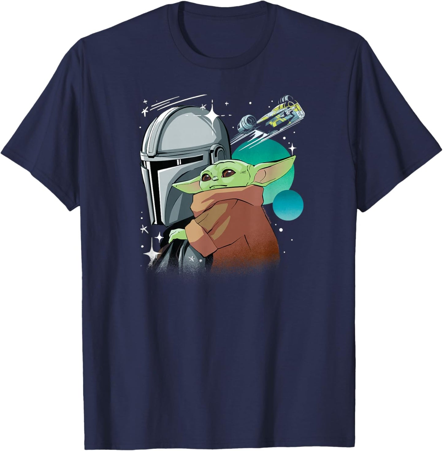 The Mandalorian and Grogu - Pose T-Shirt - T-Shirt | Navy