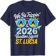 We Be Trippin' & 2026 Vacation Squad St. Lucia Travel Fun T-Shirt - T-Shirt | Navy