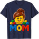 Family Mom Master Builder Building Bricks Blocks Mothers Day T-Shirt - T-Shirt | Navy