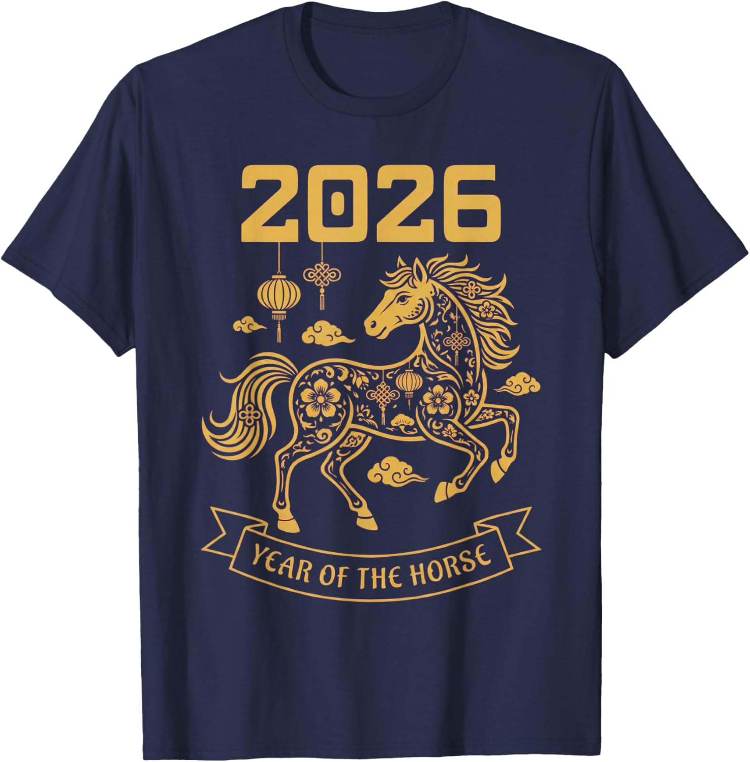 2026 Lunar New Year Chinese Zodiac Chinese New Year T-Shirt - T-Shirt | Navy
