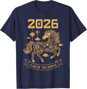 2026 Lunar New Year Chinese Zodiac Chinese New Year T-Shirt - T-Shirt | Navy